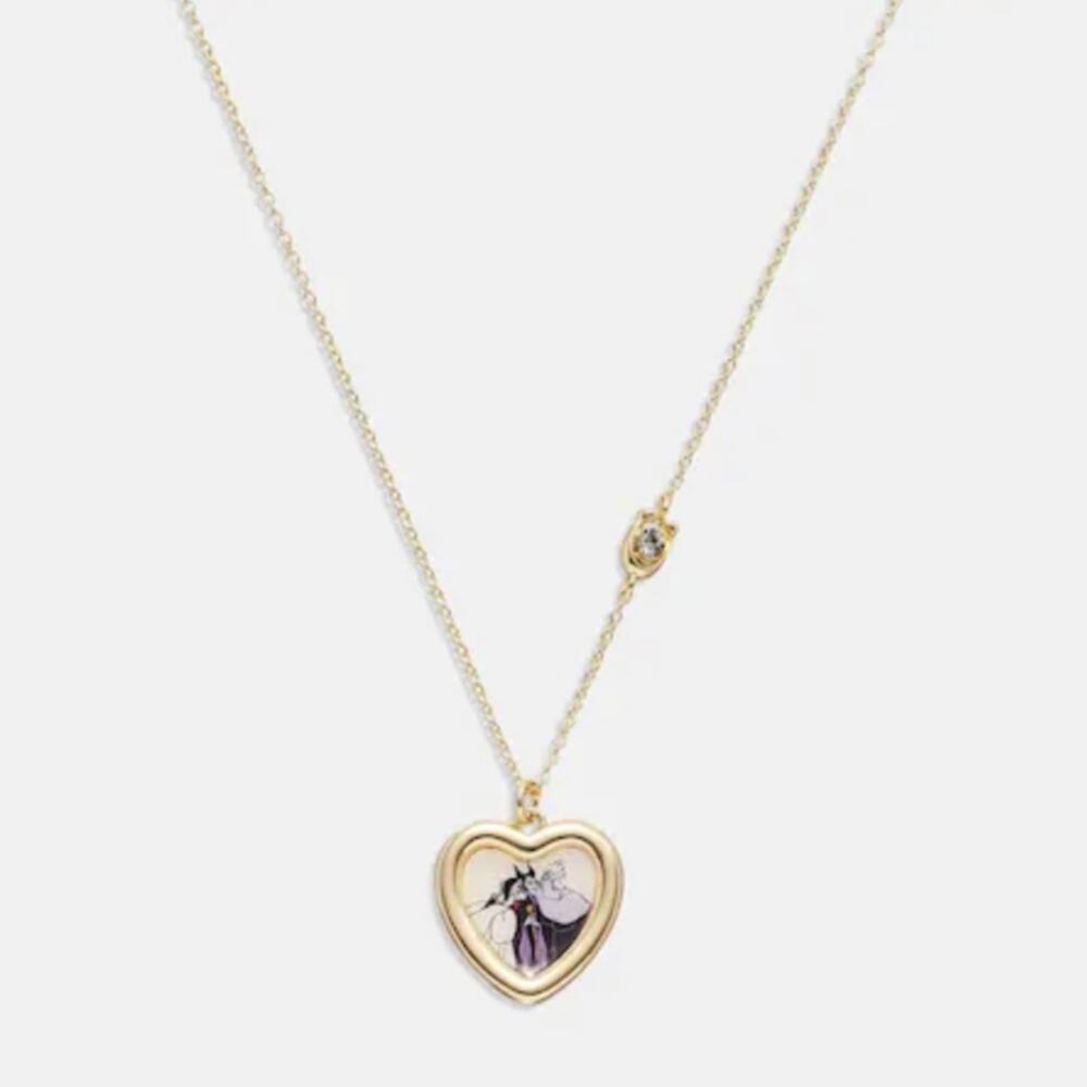 Disney X Coach Villains Heart Necklace New - Picture 5 of 6